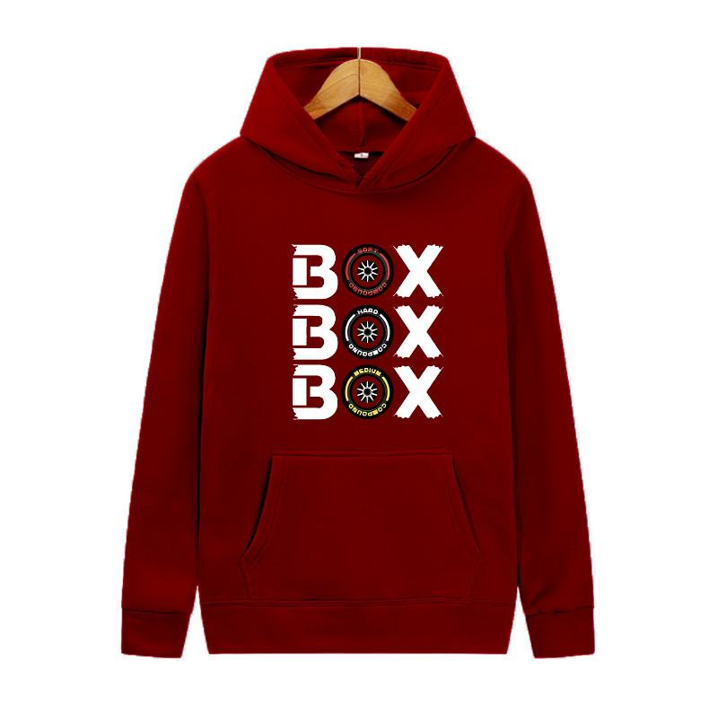 Fun BOX Print Autumn And Winter Fashion Men's And Women's Outdoor Sports Casual Men's Pullover