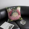 Anime T-Totoro Pillow Case Anti-Dustmite Invisible Zipper Sofa Bed