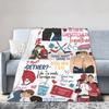 Heated Rivalry Knitted Blankets Cute Hollanov  Flannel Throw Blankets Summer Air Conditioning Decoration Soft Warm Bedspreads