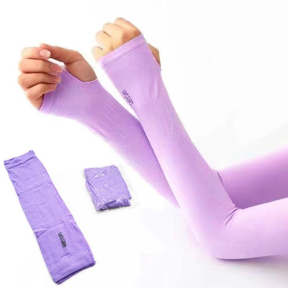 Ice Silk Cool Hand Sleeves Summer Arm Sleeve New Long Sleeves Women Men
