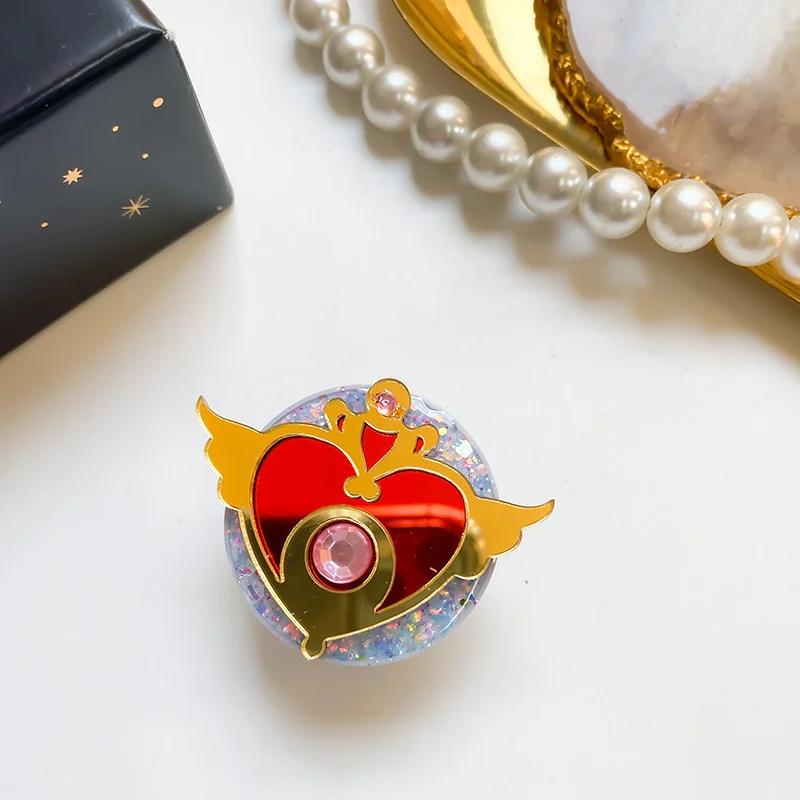 Cute Anime Japan Star SAILORS MOONS Scepter Finger Ring Grip Tok Pocket Socket Phone Holder Expanding Stand For iPhone Samsung