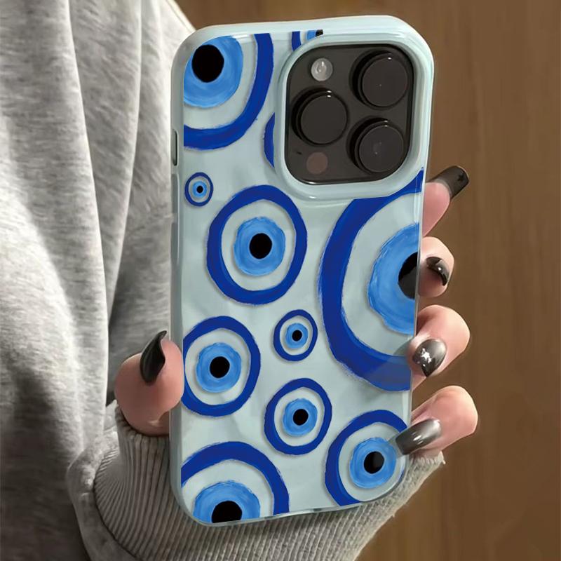 Ретро Синий Глаз Дизайн TPU Чехол для Телефона Для iPhone 17 16 15 14 11 13 12 Pro Max 17 Air Ударопрочный Чехол Для iPhone 15 14 16 Plus