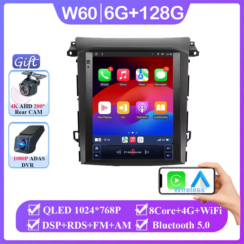 9,7-дюймовый QLED для Subaru XV Forester 2018-2021 автомобильное радио Android 14 4G WIFI Carplay стерео 2 Din без DVD-плеера GPS-навигация