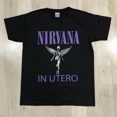 NIRVANA Ангел Рок-группа Американская Винтажная Футболка Осенняя Мода Спортивная Чистый хлопок Мужская Футболка Детская Одежда Футболка Y2k Женская