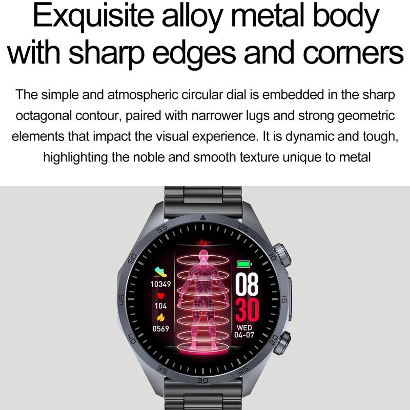 2025 Новые CES Наука Помощь для сна Смарт-часы Мужские Лазерное лечение Три Высоких ЭКГ+ФПГ Температура тела BT Звонок Здоровье Смарт-часы