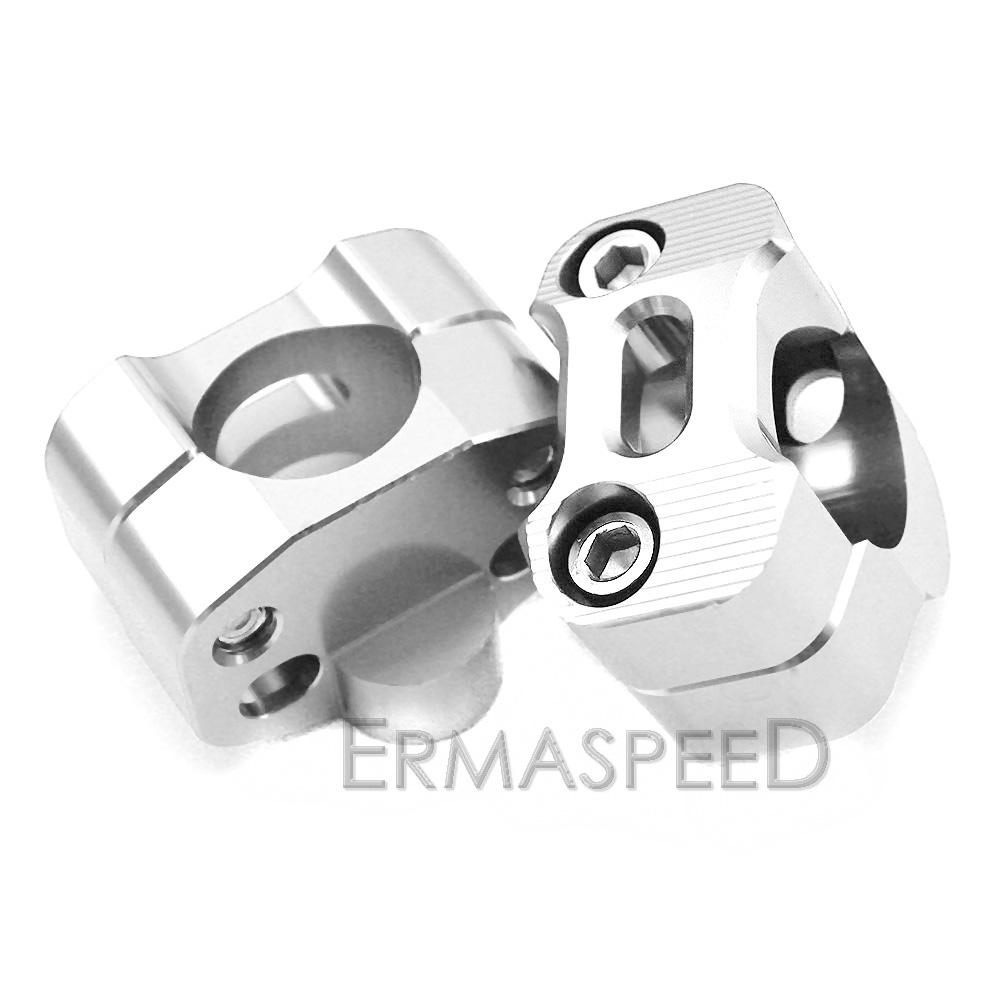 1 пара 1/8 "CNC алюминиевые стойки руля мотоцикла 28 мм регулируемые зажимы для толстого стержня, универсальные для мотоцикла