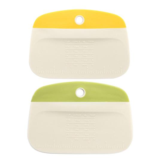 1/2Pcs Bowl Scraper Dough Bread Scraper Dough Cutter Kitchen Food Scraper for Baking Cooking Pastry Cake Versatile Tool