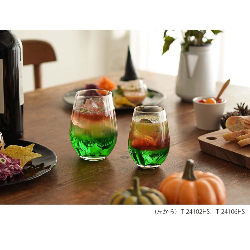 Toyo Sasaki Glass Water Variation Tumbler 490ml 6-Pack Good Design Award Winner HS Hard Strong HS