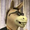 Masks Donkey Head Cover Animal Costume Props Halloween Masks Prank Crazy Party Props Dog Head Cover