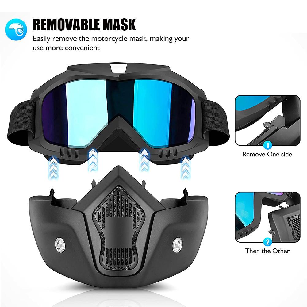 Мотоциклетная маска для лица очки UV400 защита от пыли ветра очки для езды