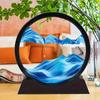 Dynamic Quicksand Desk Decor, 360-Degree Rotation 3D Flowing Sand Painting - Glass Moving Sand Art Dome for Home & Office
