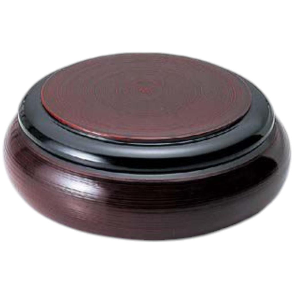 Sushi Plate Sushi Jukanbachi Damme Feather Pattern Made In J-kitchens (Sushi Barrel, Barrel) Chirashi, (Black Inside, Japan)