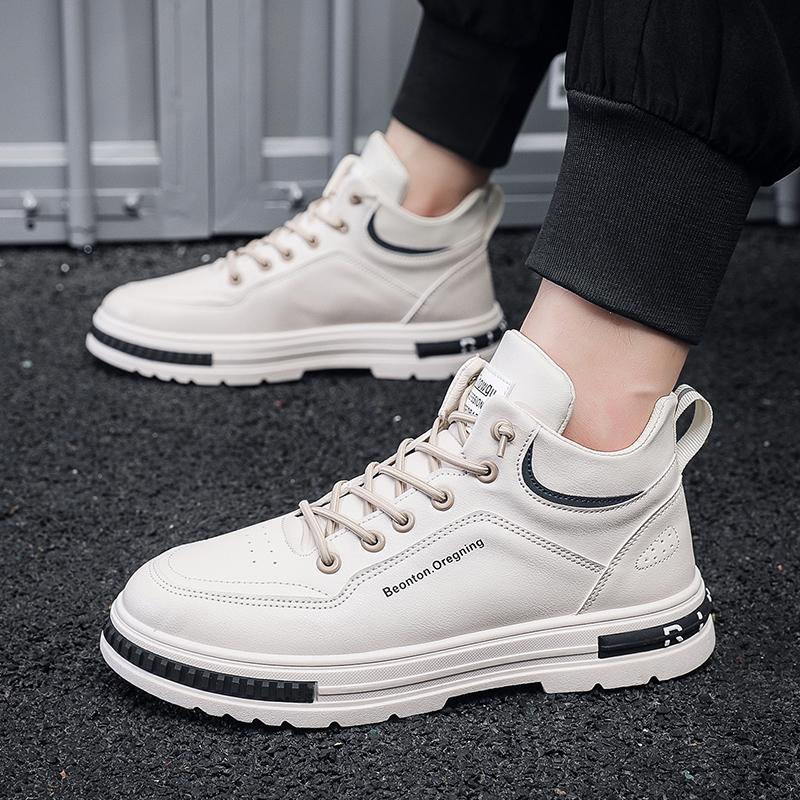 Мода Новая Платформа Мужская Мода Шнуровка Кеды Универсальные Спортивные Противоскользящие Повседневные Модные Рабочие Одинарные Туфли Zaoatillas Hombre