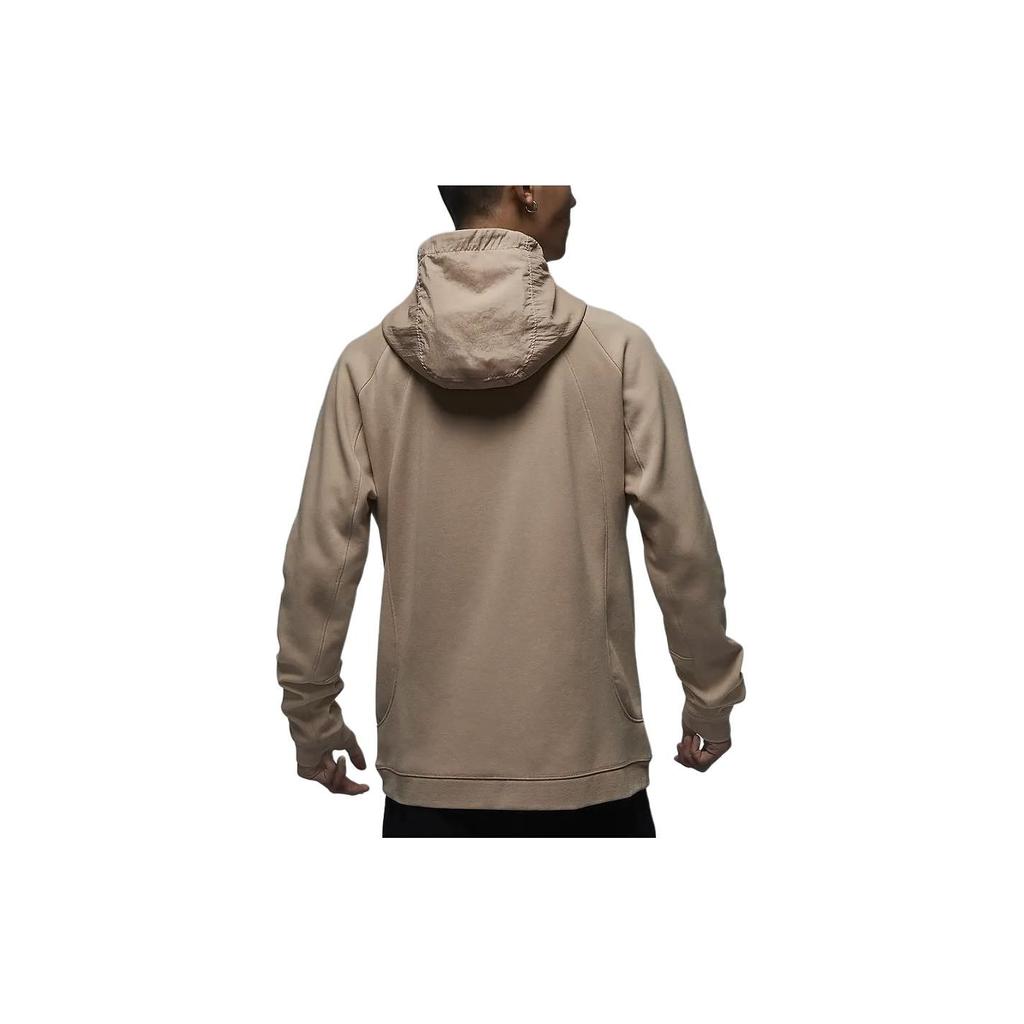 Jordan Dri-Fit Sport Solid Color Hooded Casual Long Sleeve Sun Protection Top Men Tops Medium-Brown FN5872-244