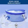 2 ШТ. 59" Аксессуар для насоса надземного бассейна Шланг для Intex 1-1/4 дюйма 1.25" 32 мм с 4 хомутами