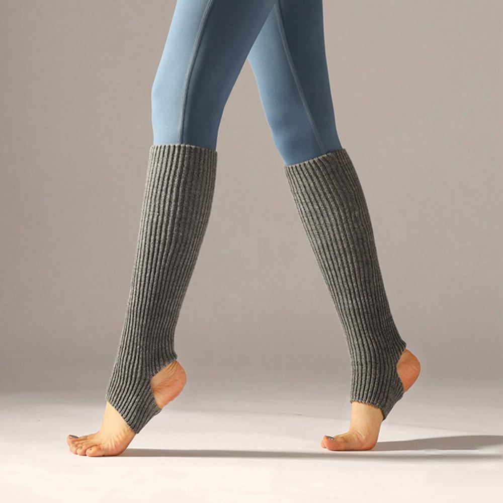 Long Section Latin Socks Foot Covers Ballet Knitted Socks Ballet Leg Warmers  Women Girls