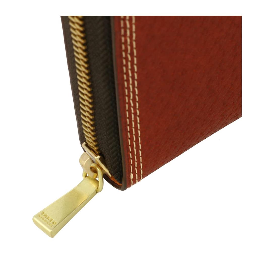 Long Wallet Round Zipper Genuine Leather Italian Leather 734606 Ternary Large Capacity Cowhide Black [Takeo Kikuchi] Men's [01]