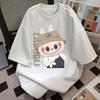 Labubu Summer T-shirt Women Plus Size 3D Pirnt Casual Short Sleeve Tops Tees Clothes
