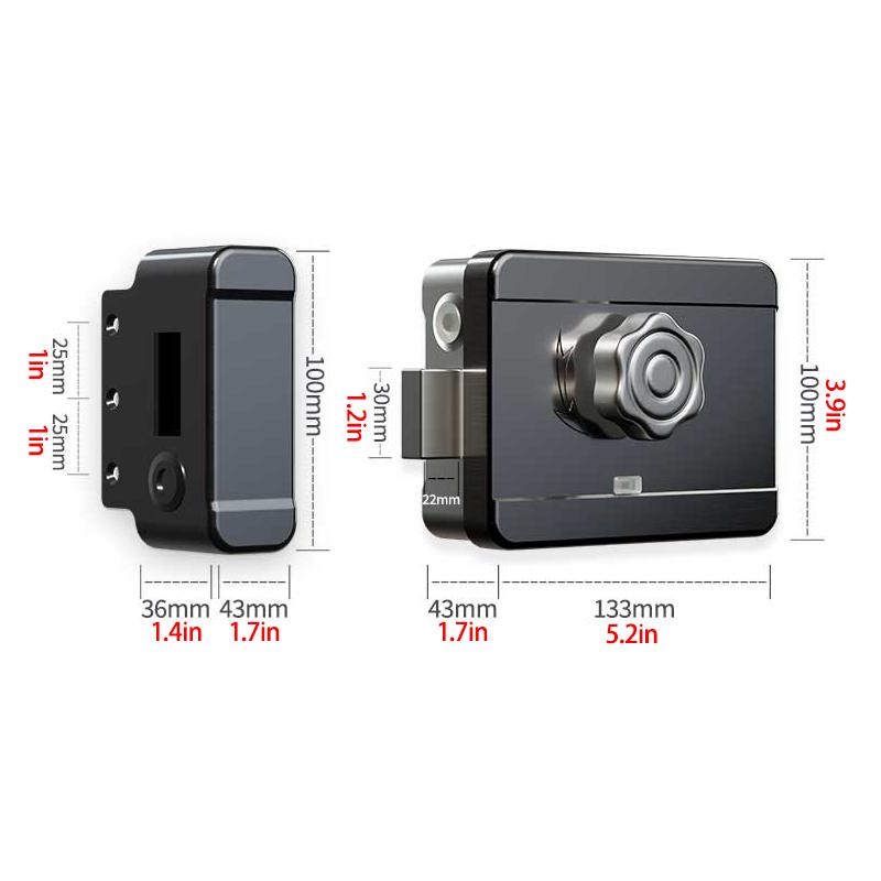 Fingerprint Door Lock Waterproof Outdoor Gate Lock App Wifi Password Passcode Rfid Card Keyless Door Waterproof Electronic Lock