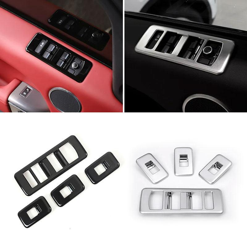 For Land Rover Range Rover Sport RR Sport 2014 2015 2016 2017 ABS Car Interior Door Window Lift Switch Button Frame Cover Trim