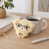 Stuffed Animal Keychain Plush Toy with Ball Chain, Cartoon Dog Cat Small Decoration Pendant, Charm for Backpack and Handbags Bag Decor