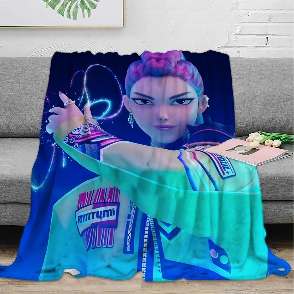 Flannel Digital Printed Blanket Conditioning Blanket Sofa Blanket Girl Gift