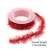 4.92Feet Christmas Foil Tinsel Garland Christmas Decorations for Wedding Christmas Party Christmas Tree Door Decorations