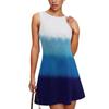 Women's Fashionable Casual Printed Sleeveless Round Neck Dress Sleeveless Round Neck Dress