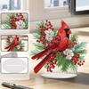 2D Flat Cardinal DIY Diamond Painting Tabletop Ornaments Kit Acrylic 5D DIY Diamond Art Tabletop Decorations for Adults Beginner