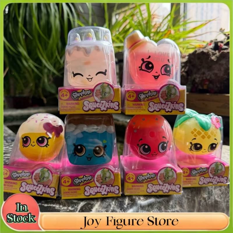 Moose Toys Shopkins Squeezkins Медленно поднимающиеся Сквиши Игрушки Снятие Стресса Милые Коллекционные Сжимающиеся Фигурки Подарок