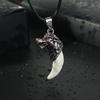 Fashion Fang Tooth Amulet Wolf Tooth Men Spike Necklace