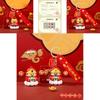 Cute Lucky Fortune God Keychain Cartoon Pvc Zinc Alloy Bag Pendant Gift Idea