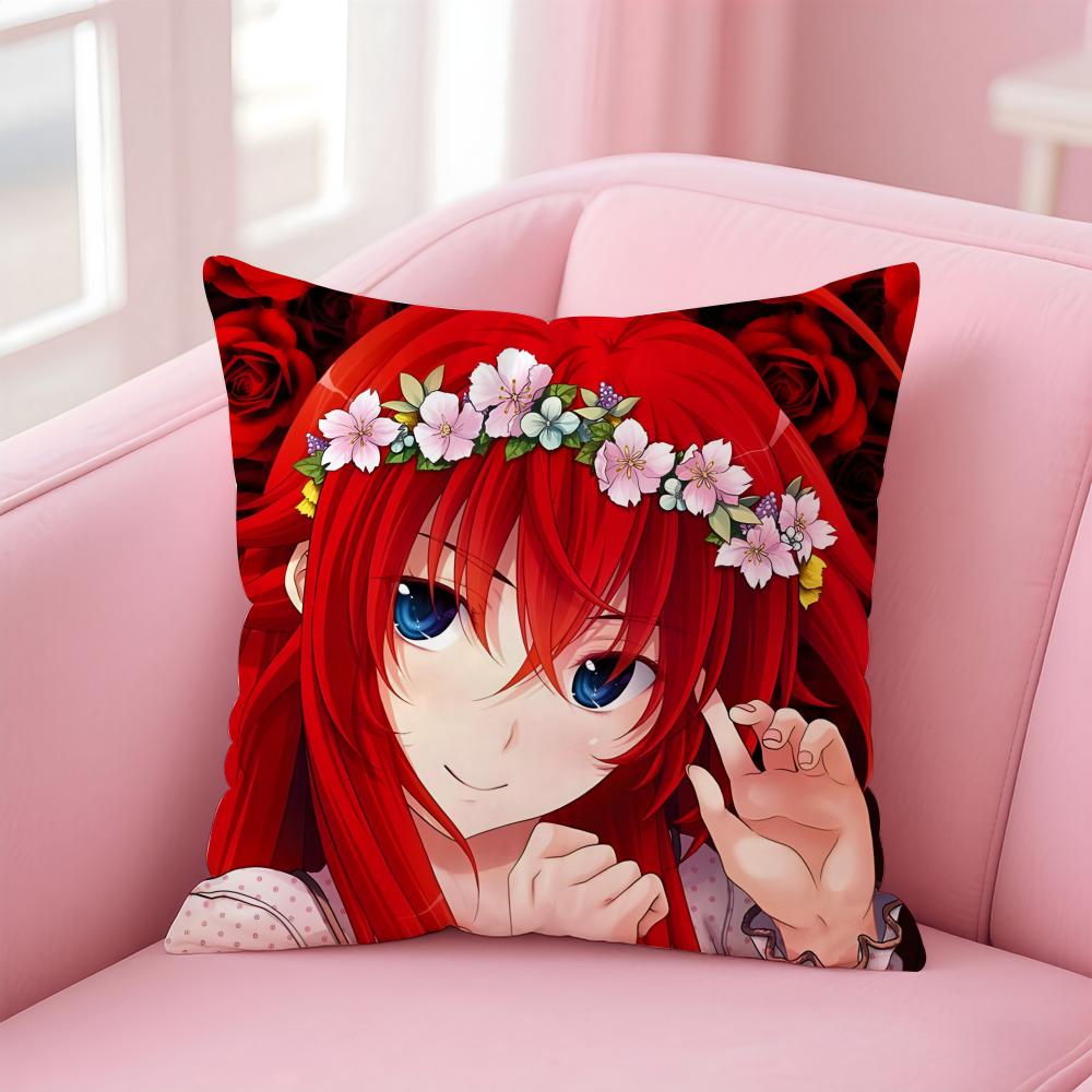 Anime Cartoon HHigh SSchool DxDBeautiful Cushion Cover Pillow Case Soft Skin Friendly Fabric Concealed Zipper