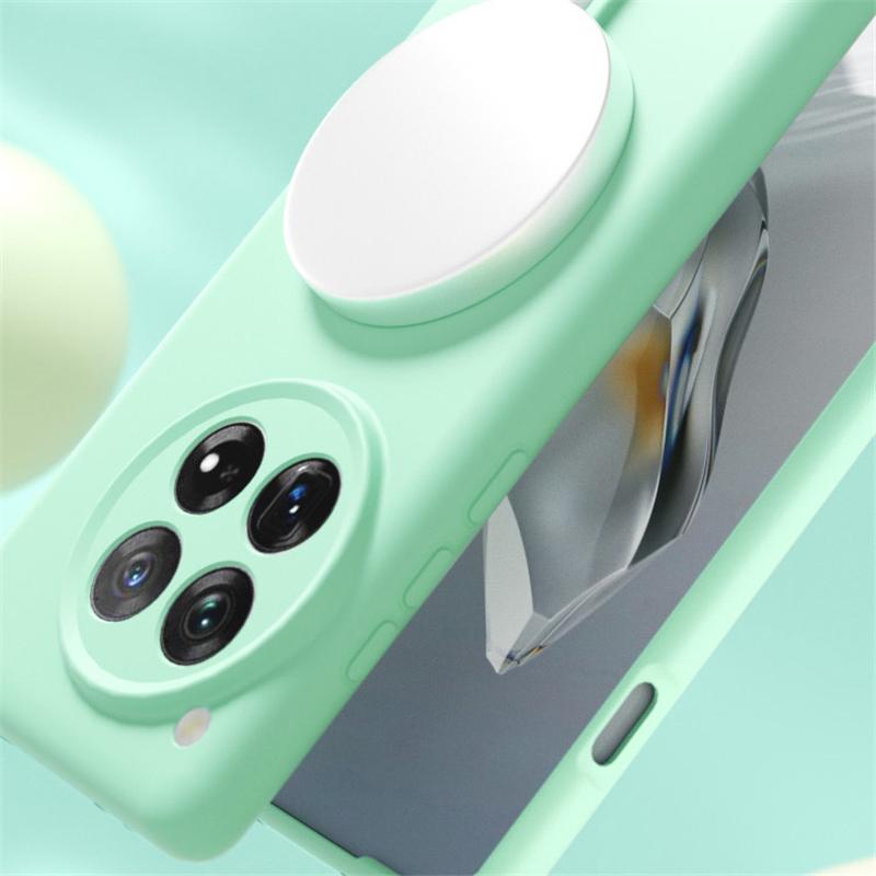 Для беспроводной зарядки Magsafe Мягкий жидкий силиконовый чехол для телефона для Oneplus 13 13R 12 Магнитный тонкий защитный чехол-накладка
