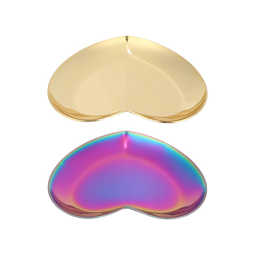 Доска для дизайна ногтей из нержавеющей стали в форме сердца, косметический макияж, маникюр, советы, палитра для смешивания цветов