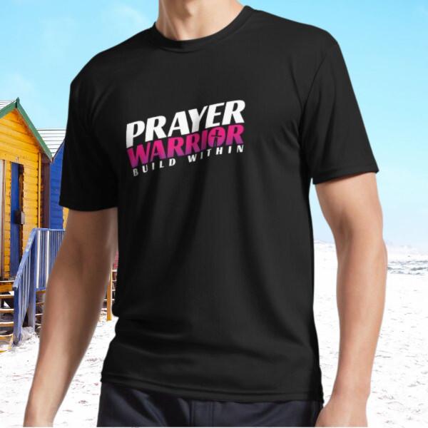 New Prayer Warrior Build Within (dark mode) – Active T-Shirt Funny Size S - 5XL