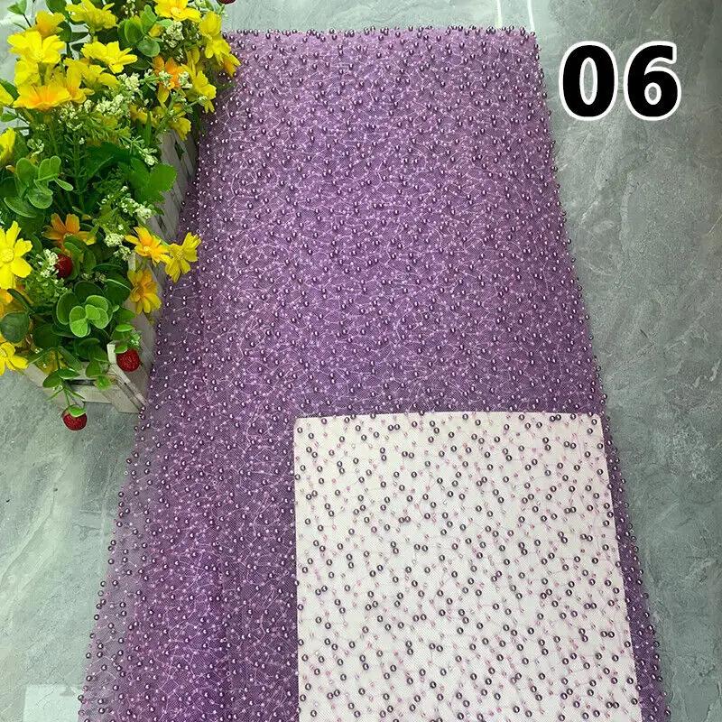 90x125 см Роскошная вышивка Жемчуг Блестки Свободные Бусины Ткань DIY Материал для Рукоделия Платье Высокое Качество Ручная Работа Жемчужные Бусины Сетка