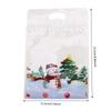 50 шт., пакеты для упаковки печенья в виде снеговика, подарочный пакет для конфет, закусок, рождественская елка, снежинка 2024, украшения для рождественской новогодней вечеринки