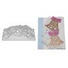 Irregular Lace Greeting Card Border Metal Silvery Stencil Embossing Cutting Dies For Diy Scrapbooking Paper Album Cards Making