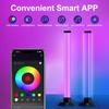 RGB LED Амбиентная подсветка, Двойная светодиодная лампа с синхронизацией по музыке, Управление через приложение и пульт ДУ, USB-питание, Декор для спальни, Игрового стола, Прямых трансляций
