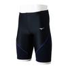 Mizuno EZ SWIM Половинные гетры N2JBD121 97 x Размер для и соревновательных тренировок Мужские (Черно-фиолетовый, L) Плавание, Фитнес,