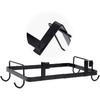 Jiawu Trash Storage Holder, Trash Bag Rack Hanging Trash Bag Holder Iron Hook Designed for Household Kitchen Cabinets Doors and Cupboards(Black)