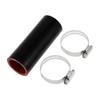 X AUTOHAUX Silicone Hose, Silicone Tube, Intercooler, Turbo, Intake Pipe, Black, Length 3.9 Inches