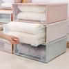 Plastic Household Transparent Stackable Drawer Storage Box Desktop Cabinet Closet Organizer Wardrobe Home Storage Organization