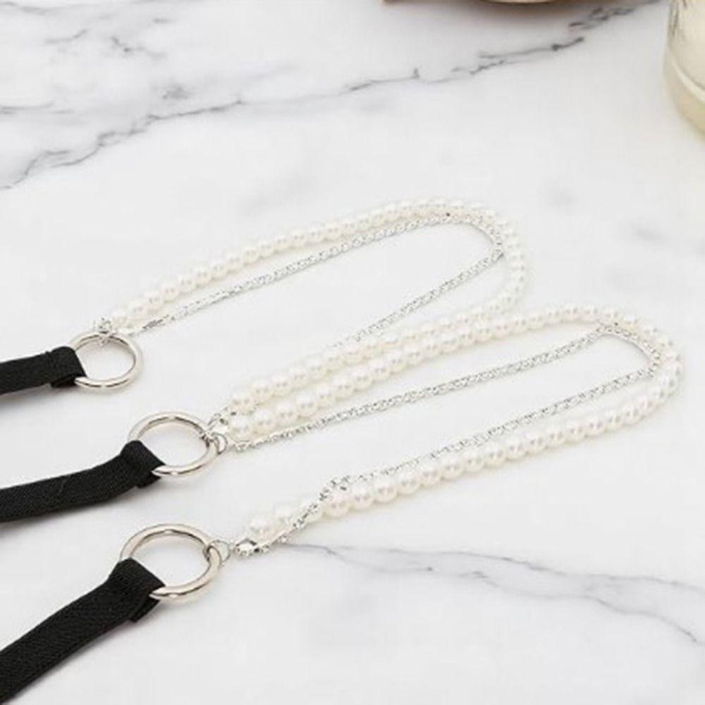 Подтяжки Y-образной формы с жемчугом, эластичные, регулируемые, для женской рубашки
