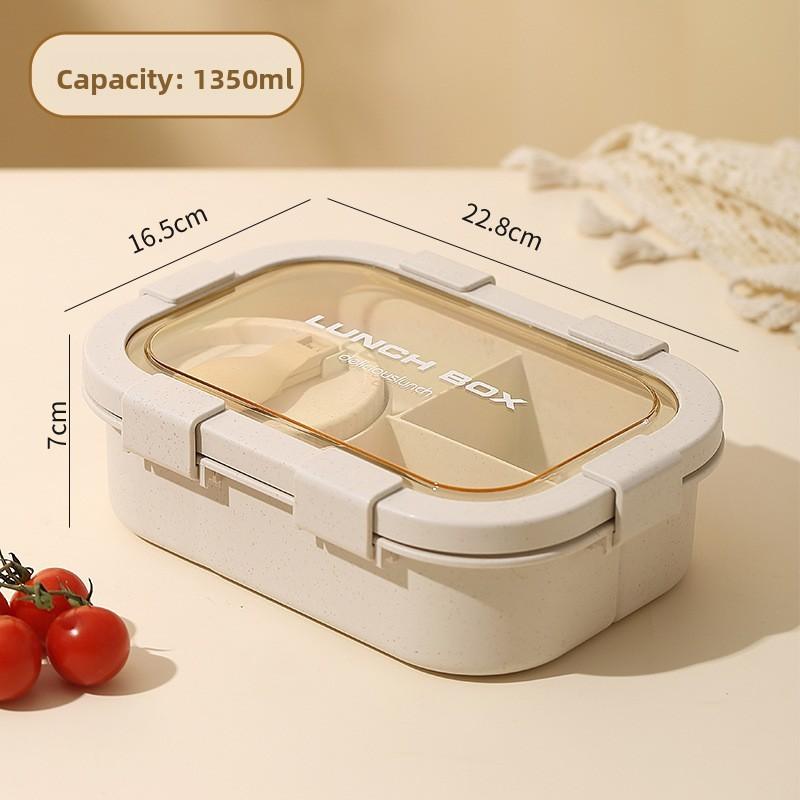 Wheat Straw Food Box With Soup Bowl For Student Lunches And Office Meal Prep