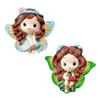 New Cartoon Cute Flower Fairy Angel Child Resin Personality Design Refrigerator Stickers Home Sticky Notes Decorations