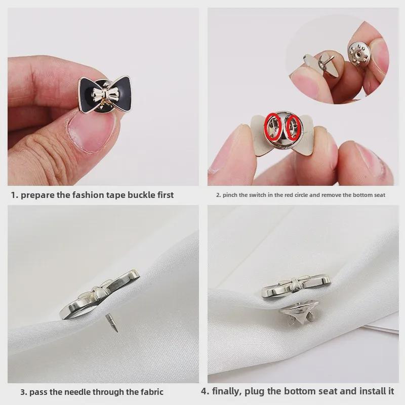 Женская анти-экспонированная скрытая пуговица-брошь-булавка для фиксации одежды