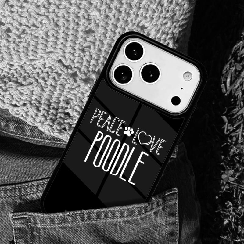Poodles cartoon Girly Cute Style mobile phone case Compatible with IPhone 17 16 15 14 13 12 11Pro Max 17 Air cover