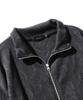 VASTIC Comb Pattern Knit Zip-Up_Charcoal